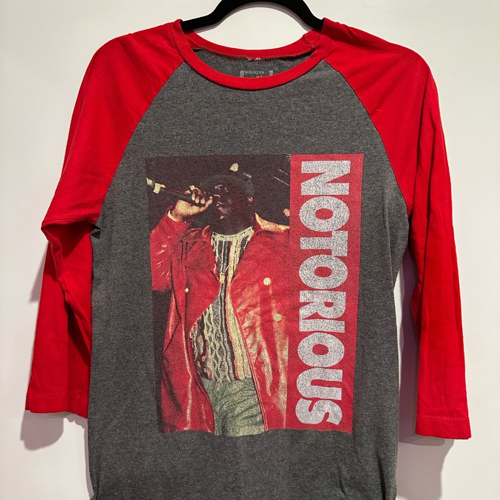 Vintage Brooklyn Mint Notorious BIG Baseball Shirt Size SMALL